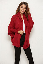 Load image into Gallery viewer, Open Front Batwing Sleeve Cardigan
