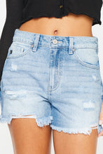 Load image into Gallery viewer, Kancan High Waist Frayed Denim Shorts
