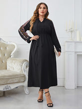 Load image into Gallery viewer, Plus Size Printed Long Sleeve Dress
