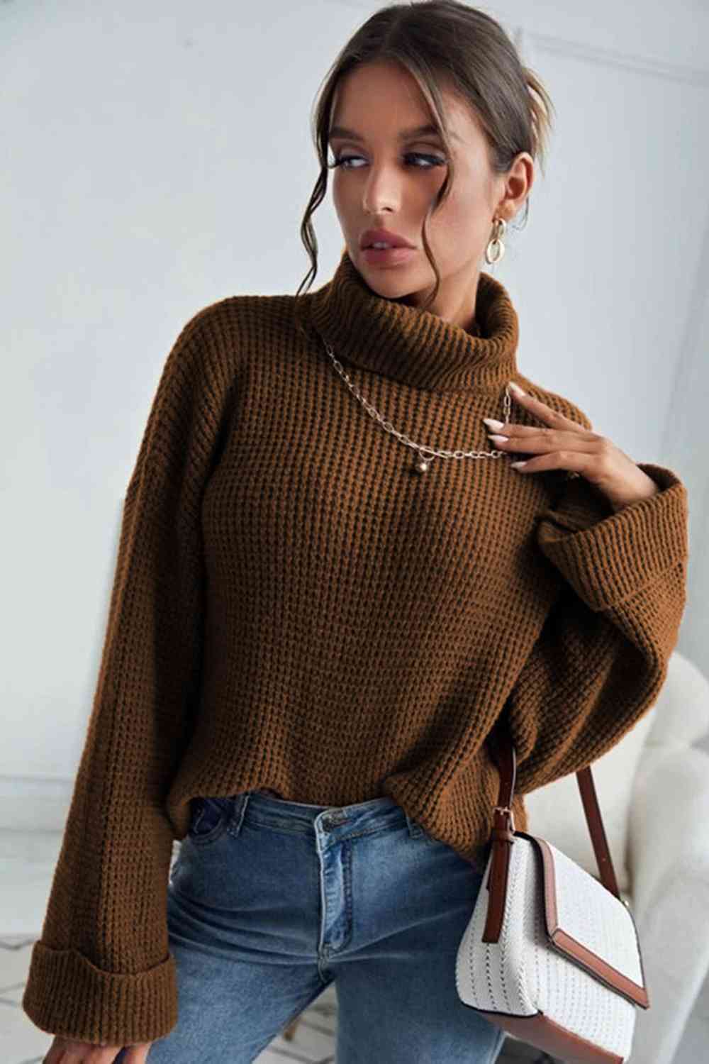 Turtleneck Long Sleeve Sweater