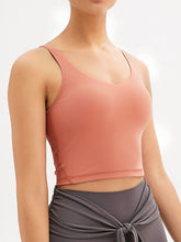 Load image into Gallery viewer, Scoop Neck Wide Strap Active Tank
