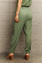 Load image into Gallery viewer, Tie Waist Long Pants with Pocket
