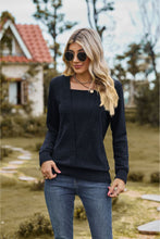 Load image into Gallery viewer, Square Neck Long Sleeve Blouse
