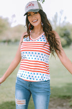 Load image into Gallery viewer, Stars and Stripes Round Neck Tank
