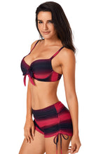 Load image into Gallery viewer, Drawstring Sweetheart Neck Bikini Set
