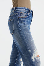 Load image into Gallery viewer, BAYEAS Full Size High Waist Distressed Paint Splatter Pattern Jeans
