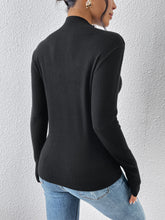 Load image into Gallery viewer, Mock Neck Long Sleeve Knit Top
