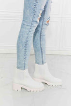 Load image into Gallery viewer, MMShoes Work For It Matte Lug Sole Chelsea Boots in White
