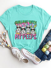 Load image into Gallery viewer, CHILLING WITH MY PEEPS Round Neck T-Shirt
