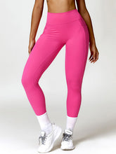 Load image into Gallery viewer, Ruched Pocketed High Waist Active Leggings
