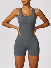 Load image into Gallery viewer, Racerback Cutout Active Romper
