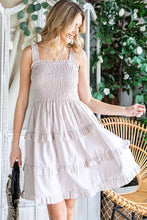 Load image into Gallery viewer, Smocked Tiered Sleeveless Dress
