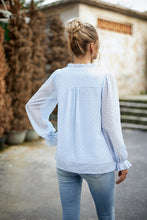 Load image into Gallery viewer, Swiss Dot Smocked Shoulder Blouse
