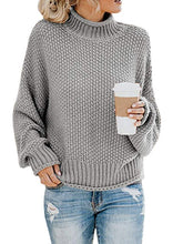 Load image into Gallery viewer, Turtleneck Dropped Shoulder Sweater
