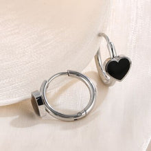 Load image into Gallery viewer, Stainless Steel Heart Huggie Earrings
