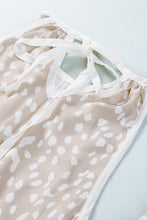 Load image into Gallery viewer, Contrast Round Neck Tie Back Sleeveless Top
