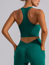 Load image into Gallery viewer, Square Neck Racerback Cropped Tank

