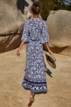 Load image into Gallery viewer, Printed Half Sleeve Top and Slit Skirt Set
