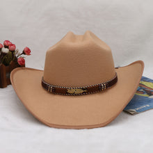 Load image into Gallery viewer, Tied Wide Brim Tweed Hat
