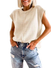 Load image into Gallery viewer, Cap Sleeve Sweater Vest
