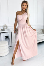 Load image into Gallery viewer, One-Shoulder Slit Maxi Dress
