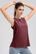 Load image into Gallery viewer, Round Neck Wide strap Active Tank
