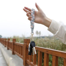 Load image into Gallery viewer, Handmade Cotton Cord Key Chain
