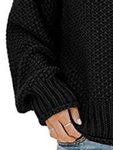 Load image into Gallery viewer, Turtleneck Dropped Shoulder Sweater
