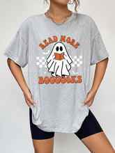 Load image into Gallery viewer, Round Neck Short Sleeve Ghost Graphic T-Shirt
