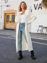 Load image into Gallery viewer, Full Size Collared Open Front Duster Cardigan
