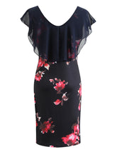 Load image into Gallery viewer, Printed Ruffled Cap Sleeve Mini Dress
