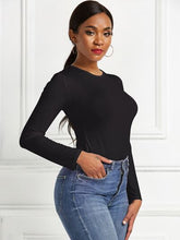 Load image into Gallery viewer, Round Neck Long Sleeve Bodysuit
