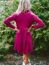 Load image into Gallery viewer, Collared Neck Buttoned Mini Dress
