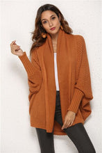 Load image into Gallery viewer, Open Front Batwing Sleeve Cardigan
