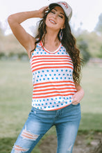 Load image into Gallery viewer, Stars and Stripes Round Neck Tank
