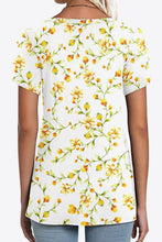 Load image into Gallery viewer, Printed Petal Sleeve V-Neck Blouse
