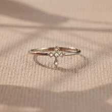 Load image into Gallery viewer, 925 Sterling Silver Cross Ring
