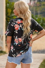 Load image into Gallery viewer, Floral Round Neck Short Sleeve Tee
