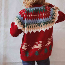 Load image into Gallery viewer, Christmas Element Long Sleeve Sweater
