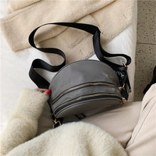 Load image into Gallery viewer, Double Zip Nylon Crossbody Bag
