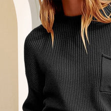 Load image into Gallery viewer, Rib-Knit Dropped Shoulder Sweater
