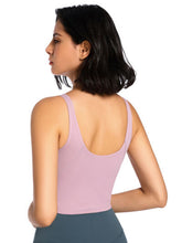 Load image into Gallery viewer, Scoop Neck Wide Strap Active Tank
