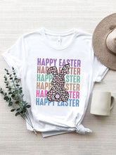 Load image into Gallery viewer, HAPPY EASTER Round Neck Short Sleeve T-Shirt
