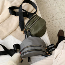 Load image into Gallery viewer, Double Zip Nylon Crossbody Bag
