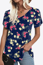 Load image into Gallery viewer, Printed Petal Sleeve V-Neck Blouse
