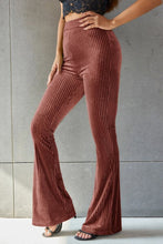 Load image into Gallery viewer, Ribbed High Waist Flare Pants
