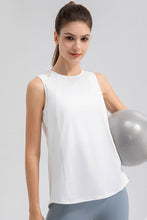 Load image into Gallery viewer, Round Neck Wide strap Active Tank
