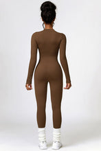 Load image into Gallery viewer, Half Zip Long Sleeve Active Jumpsuit
