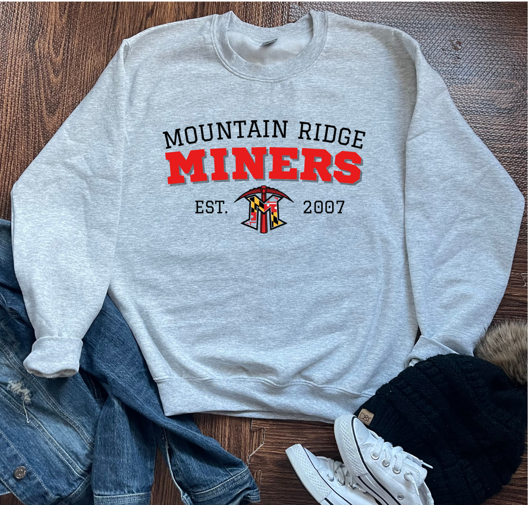 Mountain Ridge Old School Crewneck